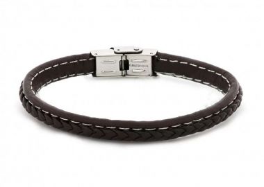 Βραχιόλι Από Δέρμα Και Ατσάλι TU29940 - AMOR AMOR - 