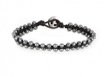 Βραχιόλι Από Κορδόνι Και Ατσάλι TU29932 - AMOR AMOR - 