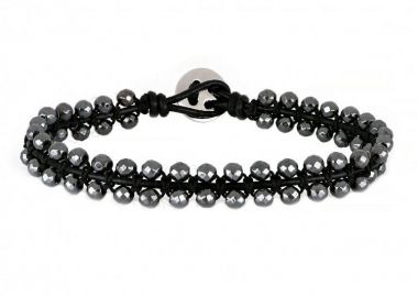 Βραχιόλι Από Κορδόνι Και Ατσάλι TU29933 - AMOR AMOR - 