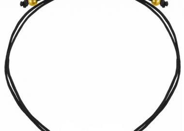 Βραχιόλι Από Κορδόνι Και Ορείχαλκο Επιχρυσωμένο 24Κ Mama Με Ματάκι AA25334 - AMOR AMOR - 