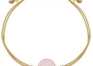 Βραχιόλι Από Κορδόνι Και Ορείχαλκο Επιχρυσωμένο 24Κ Mom AA25343 - AMOR AMOR - 