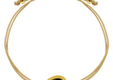 Βραχιόλι Από Κορδόνι Και Ορείχαλκο Επιχρυσωμένο AA28609 - AMOR AMOR - 