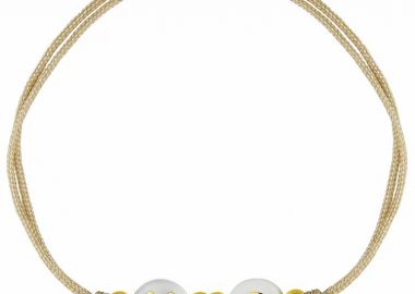 Βραχιόλι Από Κορδόνι Και Ορείχαλκο Επιχρυσωμένο Με Μονογράμματα Και Καρδιά AA29098 - AMOR AMOR - 