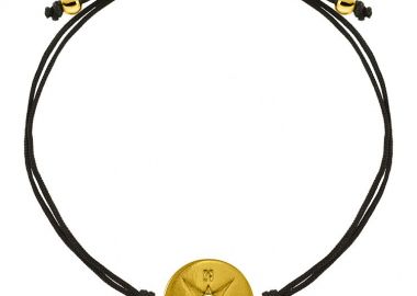 Βραχιόλι Από Κορδόνι Και Ορείχαλκο Επιχρυσωμένο Με Πυξίδα AA28476 - AMOR AMOR - 