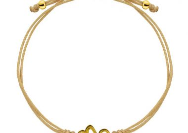 Βραχιόλι Από Κορδόνι Και Ορείχαλκο Επιχρυσωμένο Με Το Ζώδιο Του Αιγόκερου AA28580 - AMOR AMOR - 