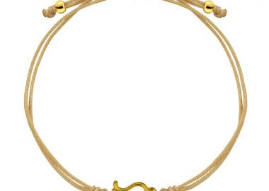 Βραχιόλι Από Κορδόνι Και Ορείχαλκο Επιχρυσωμένο Με Το Ζώδιο Του Λέοντα AA28590 - AMOR AMOR - 