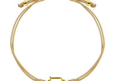 Βραχιόλι Από Κορδόνι Και Ορείχαλκο Επιχρυσωμένο Με Το Ζώδιο Του Παρθένου AA28592 - AMOR AMOR - 