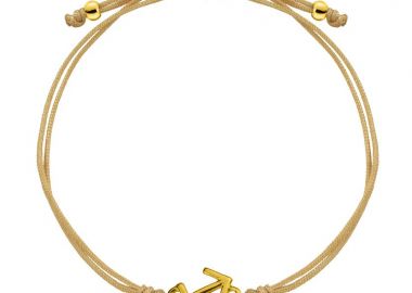 Βραχιόλι Από Κορδόνι Και Ορείχαλκο Επιχρυσωμένο Με Το Ζώδιο Του Τοξότη AA28598 - AMOR AMOR - 