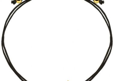 Βραχιόλι Από Κορδόνι Και Ορείχαλκο Επιχρυσωμένο νονά AA28472 - AMOR AMOR - 