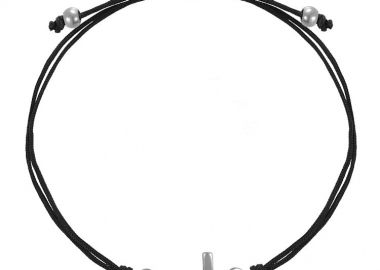 Βραχιόλι Από Κορδόνι Και Ορείχαλκο Με Σταυρό AA28548 - AMOR AMOR - 