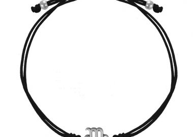 Βραχιόλι Από Κορδόνι Και Ορείχαλκο Με Το Ζώδιο Του Σκορπιού AA28593 - AMOR AMOR - 