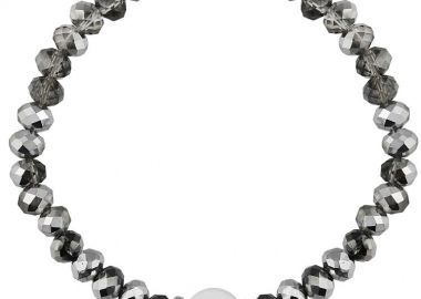 Βραχιόλι Από Λάστιχο Και Κρύσταλλα Με Μονόγραμμα AA29111 - AMOR AMOR - 