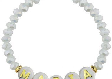 Βραχιόλι Από Λάστιχο Και Κρύσταλλα Με Όνομα AA29093 - AMOR AMOR - 