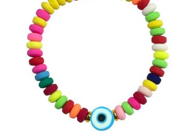 Βραχιόλι Από Λάστιχο Με Φίμο Ματάκι AA29542 - AMOR AMOR - 