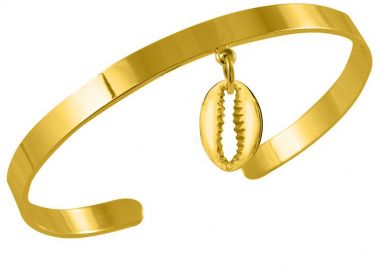 Βραχιόλι Από Ορείχαλκο Επιχρυσωμένο Με Κοχύλι AA28165 - AMOR AMOR - 