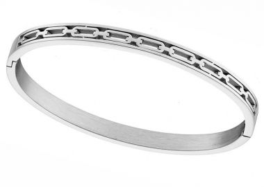 Βραχιόλι Βέργα Από Ατσάλι AS26196 - AMOR AMOR - 