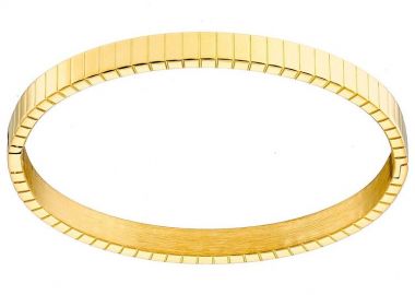 Βραχιόλι Βέργα Από Ατσάλι Επιχρυσωμένο 24K AS26201 - AMOR AMOR - 