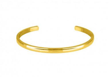 Βραχιόλι Βέργα Από Ατσάλι Επιχρυσωμένο TU29796 - AMOR AMOR - 