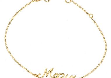 Βραχιόλι γυναικείο από επιχρυσωμένο ασήμι 925 μαμά χειροποίητο -  - 