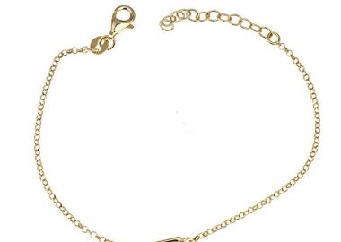 Βραχιόλι γυναικείο από επιχρυσωμένο ασήμι 925 σχέδιο διάτριτο -  - 