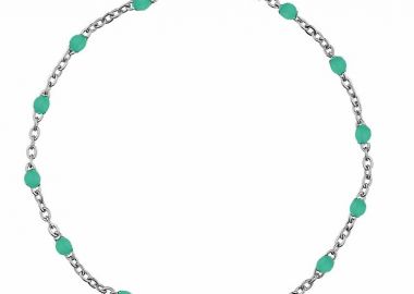 Βραχιόλι Ποδιού Αλυσίδα Ροζάριο Από Ανοξείδωτο Ατσάλι ΤΑ29023 23cm - AMOR AMOR - 