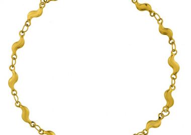 Βραχιόλι Ποδιού Από Ανοξείδωτο Ατσάλι Επιχρυσωμένο ΤΑ28989 25cm - AMOR AMOR - 