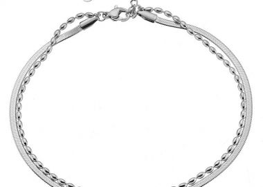 Βραχιόλι Ποδιού Από Ατσάλι AS25860 - AMOR AMOR - 