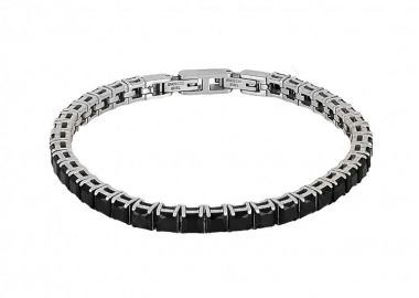 Βραχιόλι Ριβιέρα 4mm Από Ατσάλι TU29815 - AMOR AMOR - 