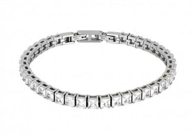 Βραχιόλι Ριβιέρα 4mm Από Ατσάλι TU29817 - AMOR AMOR - 