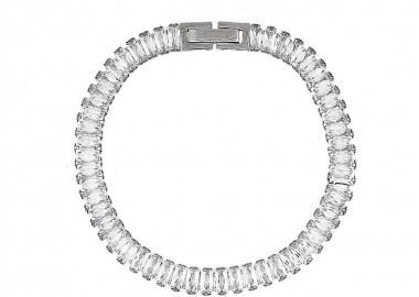 Βραχιόλι Ριβιέρα 5mm Από Ατσάλι TU29806 - AMOR AMOR - 