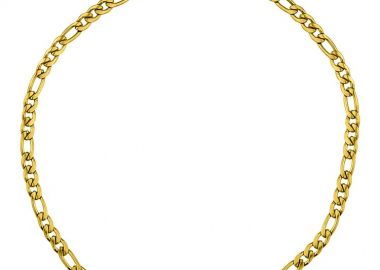 Βραχιόλι Ταυτότητα Από Ανοξείδωτο Ατσάλι Επιχρυσωμένο AA28871 22cm - AMOR AMOR - 