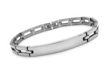 Βραχιόλι ταυτότητα από ατσάλι BA171 - Asimenio - 