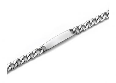 Βραχιόλι ταυτότητα από ατσάλι BA176 - Asimenio - 