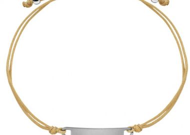 Βραχιόλι Ταυτότητα Από Κορδόνι Και Ανοξείδωτο Ατσάλι AA28855 - AMOR AMOR - 