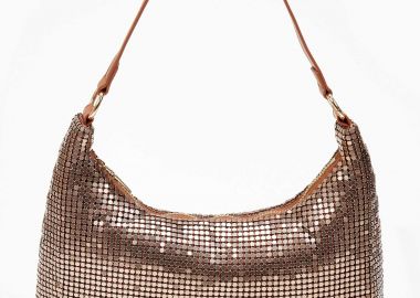 Βραδινό τσαντάκι με strass - Bronze - Issue - 