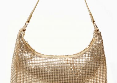 Βραδινό τσαντάκι με strass - Χρυσό - Issue - 