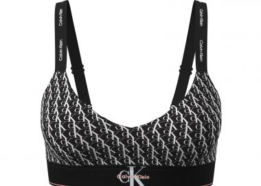 Bralette με ελαφριά επένδυση - Graphic Monogram Microfibre Stretch - CALVIN KLEIN - 