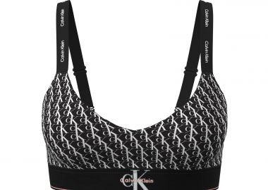 Bralette με ελαφριά επένδυση - Graphic Monogram Microfibre Stretch - CALVIN KLEIN - 
