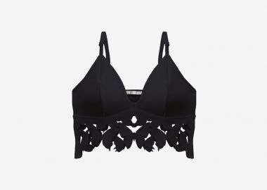 Bralette Top In Black - Cutcuutur - 