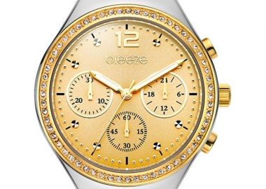 BREEZE Absolute Chronograph - 712561.2, Silver & Gold case with Stainless Steel Bracelet - Breeze - 