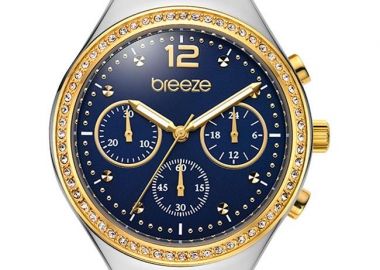 BREEZE Absolute Chronograph - 712561.3, Silver & Gold case with Stainless Steel Bracelet - Breeze - 