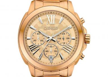 BREEZE Chronique Chronograph - 212481.4, Rose Gold case with Stainless Steel Bracelet - Breeze - 