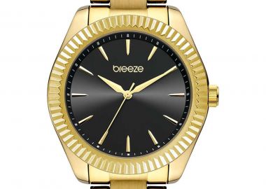 BREEZE Elitistic - 212411.1, Gold case with Stainless Steel Bracelet - Breeze - 