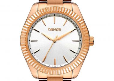 BREEZE Elitistic - 212411.8, Rose Gold case with Stainless Steel Bracelet - Breeze - 