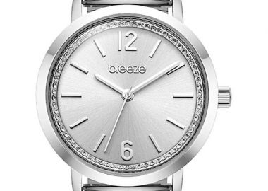BREEZE Halo - 612571.4, Silver case with Stainless Steel Bracelet - Breeze - 