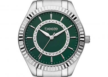 BREEZE Magnificent Crystals - 612471.6, Silver case with Stainless Steel Bracelet - Breeze - 