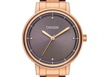 BREEZE Mystique Crystals - 212381.6, Rose Gold case with Stainless Steel Bracelet - Breeze - 