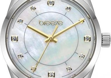 BREEZE Ocealis Crystals - 612611.1, Silver case with Stainless Steel Bracelet - Breeze - 