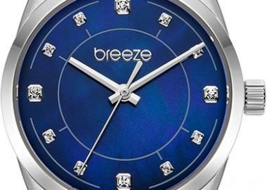 BREEZE Ocealis Crystals - 612611.3, Silver case with Stainless Steel Bracelet - Breeze - 