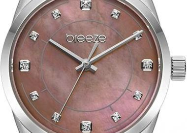 BREEZE Ocealis Crystals - 612611.5, Silver case with Stainless Steel Bracelet - Breeze - 